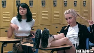 Lesbian anal sex with horny students Lola Fae and horny babe Leda Lotharia by hot MILF Katie Morgan