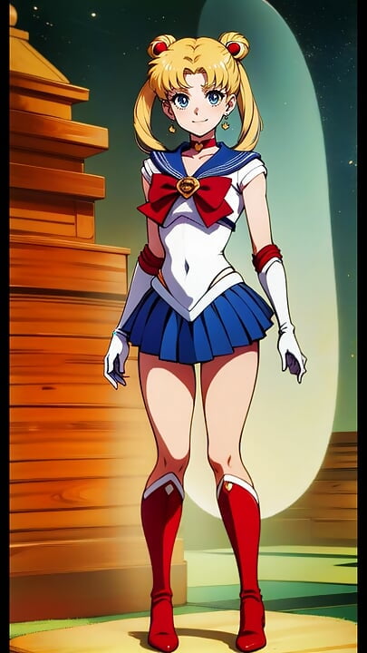 AI generated Usagi Tsukino (Sailor Moon)
