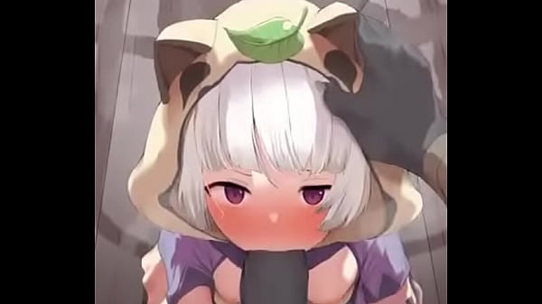 Garota de anime fazendo um boquete