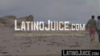 LatinoJuice.com – Horny dudes Felix and Duno spend horny time on the beach by fucking each other