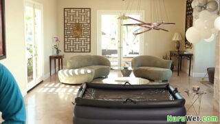 Lovely teen brunette with nice big boobs and hot tats gives nice feet job and suck her client – Brad Sterling, Charlotte Sins