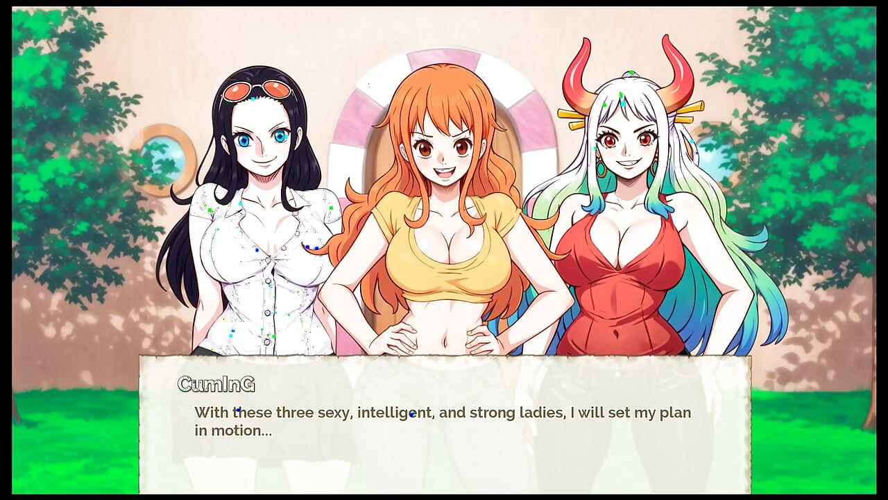 Lusty Buccaneers Parody Hentai Game Ep.1 Nami is exposing her naked body at night !