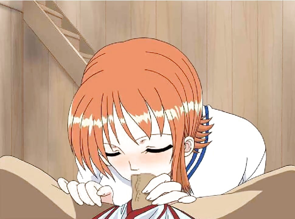 One Piece – Nami Blowjob and Facial Cumshot – Hentai POV P56