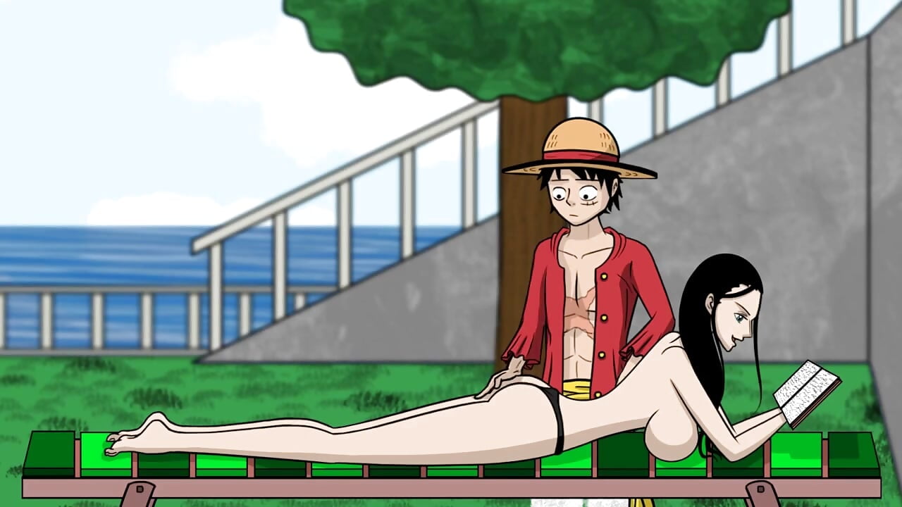 One Slice of Lust (One Piece) Part 3 Nico Robin Naked Body taking Sun By LoveSkySan