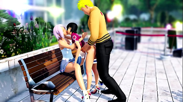 Sarada bitch anus big dick Naruto pushing hard in the ass, Sakura anal sex teacher sarada cosplay hot (ponchi pixiv)