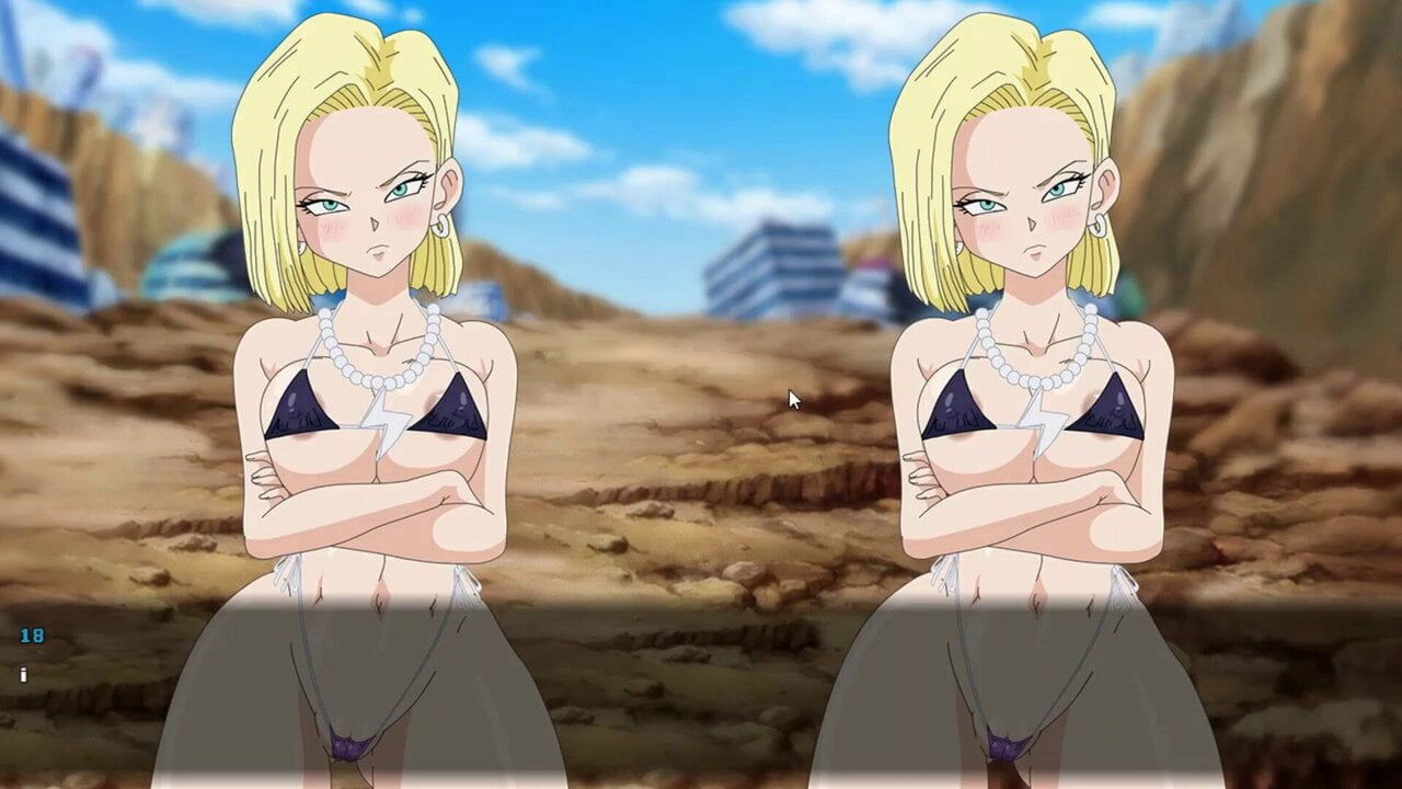 Super Slut Z Tournament Hentai game Ep.2 catfight android 18
