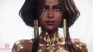 Big Ass Ebony Queen Rides Big Cock For A Creampie – [POV / AI]