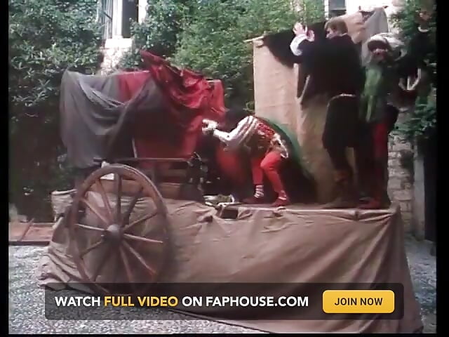 Excellent blonde princess blows king’s cock on the wall in the castle