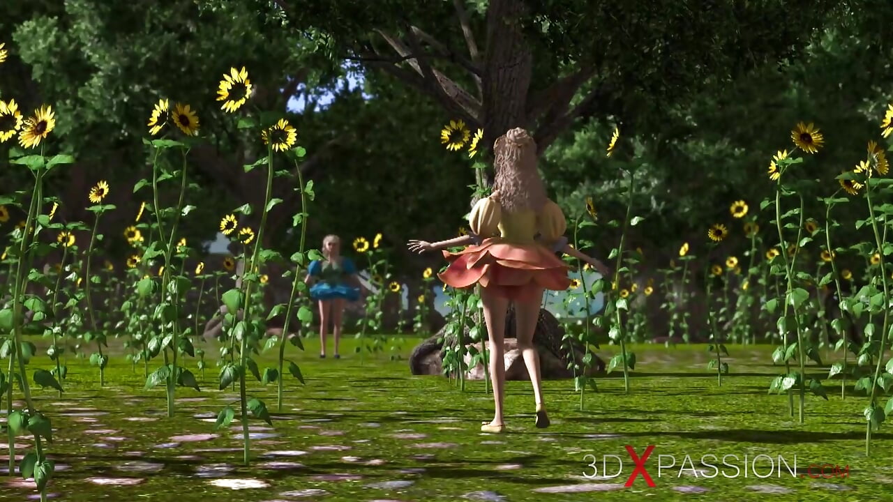 Minotaur fucks hard beautiful young fairies in mysterious magic forest