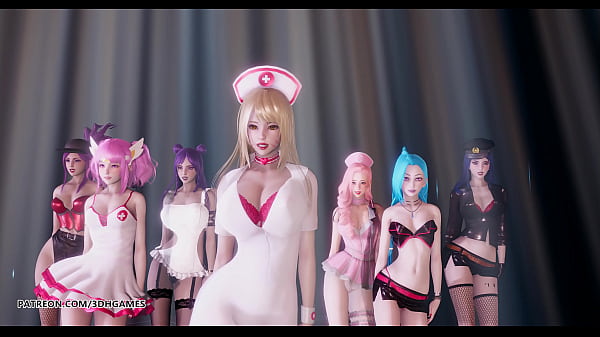 [MMD] Brown Eyed Girls – Abracadabra Hot Kpop Dance Ahri Akali Kaisa Lux Jinx Caitlyn 4K 60FPS