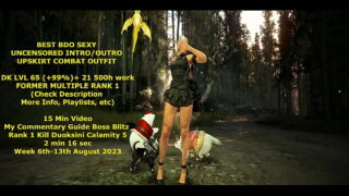 Fit50Muscular100’s 2023 year SoftArtPorn Upskirt Calamity 5 World Record Kill Boss as Rank 1 Dark Knight (DK) in Black Desert