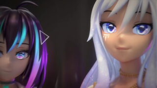 Hentai Vtuber Cosmic Faith plays w/ dildo & squirts in VR (3D / VRCHAT / MMD)