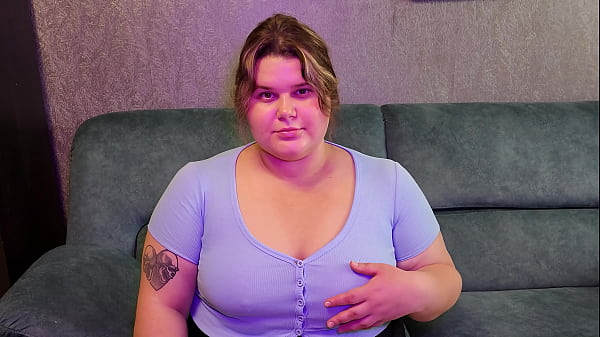 BBW student teases teacher with big boobs and hand motions and rips buttons on her top