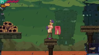 Hentai game. Busty blonde girl fucking (Demo version)