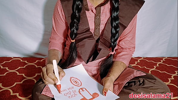 Indian village XXX the tuition teacher caught me painting a penis and Pussy and fucked both my Pussy and ass I felt a lot of pain FAST FUCK XVIDEO Hindi audio
