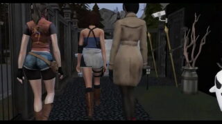 Jill Valentine x Claire Refield x Ada Wong hentai