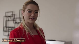 SWEET SINNER- Bombshell Of A Babe Puts Her Legs Behing Her Head And Moans Loudly As She Gets Her Pussy Penetrated