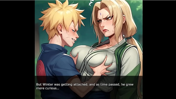 TSUNADE gets fucked by Boruto. Big boobs blowjob and giggling