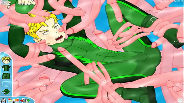 Guy gets fucked by a lot of dicks, animation from the game