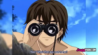Professor Daisuke fucks one of his students on the beach | Uncensored Hentai