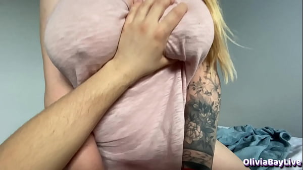 Step Brother watch Porn with Step Sister and fuck her amazing pussy – Olivia Bay