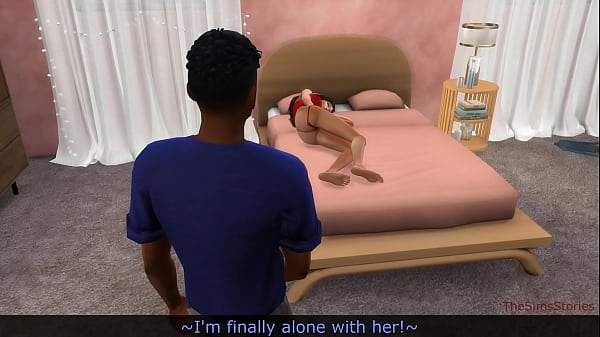 Stepbrother comes to his stepsis at night and fucks her hard
