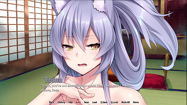 Tails and Titties Hotspring ep1 – Getting washed by 4 catwomen
