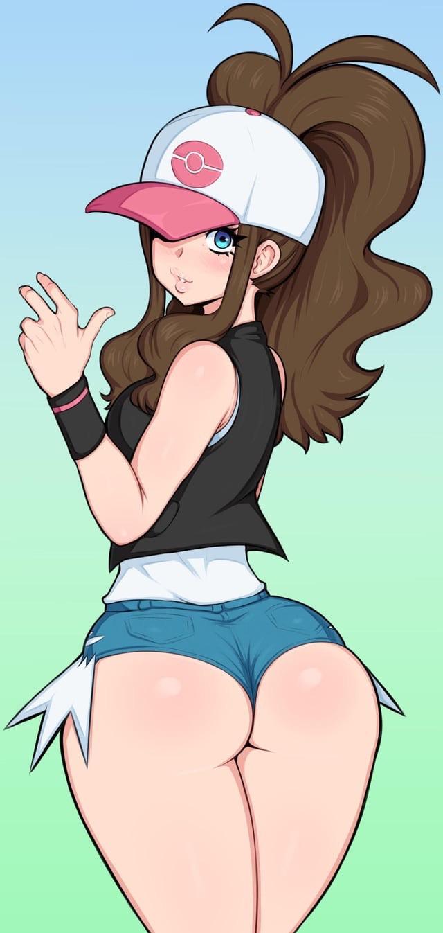 Day 1 of being extremely horny for Pokesluts. Slut of the day goes to Hilda and her fat plump ass.3