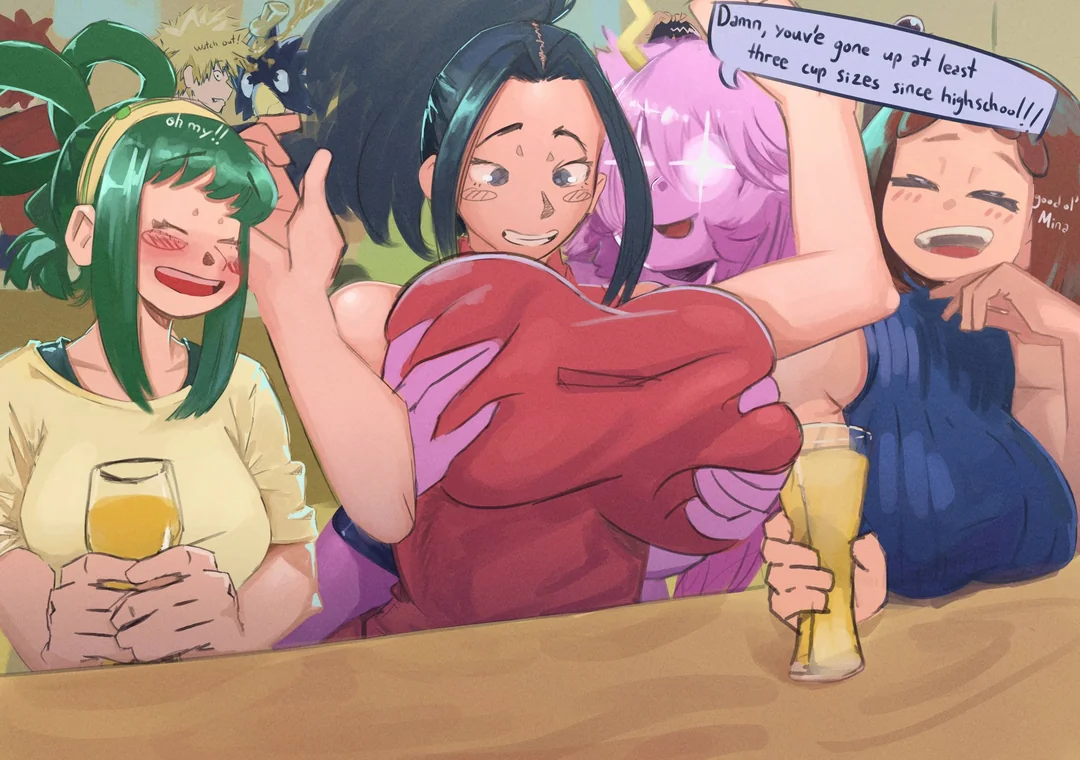MY HERO ACADEMIA just the girls bonding and having fun♥ some eye candy for any pervs4